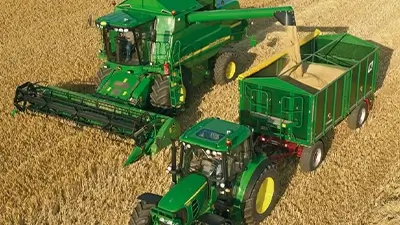 Ernte durch landwirtschaftliche Maschinen